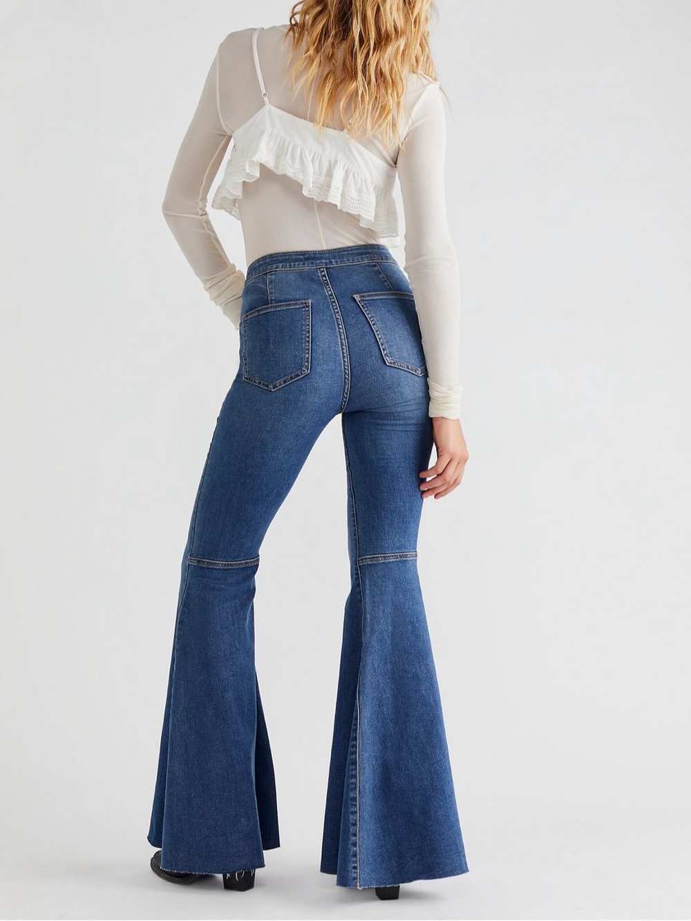 Free People We The Free Just Float On Flare Jean - Picture 5 of 6